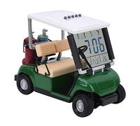 equlup Mini Horloge en Forme de Golf, Affichage LCD, Horloge de voiturette de Golf en Plastique, Calendrier perpétuel, Cadeau de Voiture de Club, Horloge de voiturette de Golf Miniature