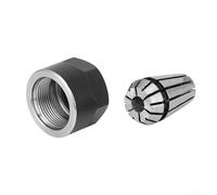 ER11 Mandrin de serrage avec écrou de serrage en acier à ressort pour fraiseuse CNC et gravure, haute dureté et force de serrage pour perçage et taraudage, support d'outils précis (4 mm)
