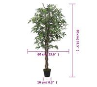 Érable artificiel 224 feuilles 80 cm vert_2 ans garantie_67610