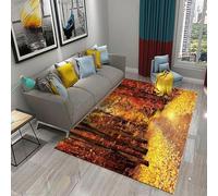 éRable Tapis 60x90 cm Paysage d'automne Moquette Antiderapant à Poils Courts Tapis 3D Lavable en Machine Convient aux EntréEs Couloirs et Portes d'Entrée a-1334