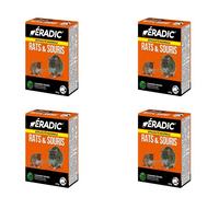 ERADIC Canadien Grains Anti-Rats & Souris - 4x6 Sachets - 4x150g - Efficacité Maximale - Lieux Secs - Prêt à l'emploi - ERSC150X4