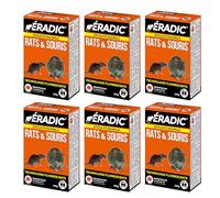 ERADIC Pâtes Fluorescentes - Anti Rats & Souris - Efficacité Maximale - Lieux Secs & Humides - 6x10 Sachets - Prêt àl'emploi - Une Ingestion Suffit ERSPTFLUO150X6
