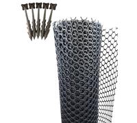 EraGreen Filet de protection pour gazon 1,3 m de largeur x 40 m de longueur 40 POINTS DE FIXATION GRATUITS - Stable et carrossable | Filet pour gazon pour jardin, allée, enclos à poules et talus |