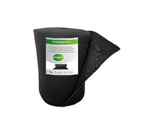 EraGreen Premium Tissu de drainage 0,5m x 40m - Tissu de séparation 150 g/m² perméable à l'eau - Tissu filtrant, tissu de séparation pour jardinières surélevées et pots de fleurs - noir