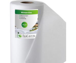 EraGreen Wintervlies 80g/m² 3,2 m x 100 m - Non-tissé de protection contre le gel pour les plantes, non-tissé de protection contre le froid résistant aux UV et perméable à l'eau, non-tissé pour couche