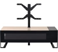 Erard Naga 1400 Bois clair avec chargeur USB et Qi et Colonne - Meubles TV
