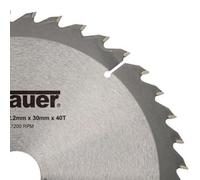Erbauer Lame scie circulaire bois TCT 210 mm 40 dents - alésage 30/25/20/16 mm