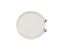 Ercos BSOPEC Abattant WC Compatible avec la Série Small de Ideal Standard | Siège de Toilette en Bois MDF Haute Résistance, Charnières en Métal Chromé Réglables, Blanc Brillant
