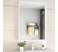 Erfu Miroir LED Anti-Buée 60x80 cm - Miroir de Salle de Bain Rectangulaire Tactile