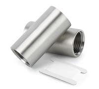 ERGAOBOY 2 Pièces 3/4" BSP Femelle x 50mm Raccord de Rallonge de Tuyau, Adaptateur Droit en Acier Inoxydable 304 Connecteur pour Eau, Air, Gaz et Plomberie