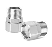 ERGAOBOY 2 pièces, longueur 32 mm, connecteur flexible et mobile en acier inoxydable 304, 1/2" BSP femelle et mâle pour pulvérisateur, vanne coudée, bras de douche