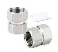ERGAOBOY 2 pièces, longueur 38 mm, connecteur flexible et mobile en acier inoxydable 304, raccord femelle 1/2" BSP pour pulvérisateur, vanne coudée, bras de douche