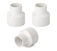 ERGAOBOY 3 Pièces Raccord Réducteur PVC Blanc 110 * 63mm | Manchon Réducteur PVC Droit Double Femelle à Coller, Adaptateur Pour Tuyau d'Eau Rigide et Arrosage