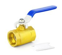 ERGAOBOY Robinet à boisseau sphérique en laiton, robinet d'arrêt à passage intégral 1-1/2" BSP pour eau, huile et gaz