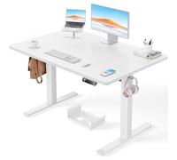 ErGear Bureau Assis Debout avec Moteur Brushless avancé-120 x 80 cm-100 kg de capacité de Charge Bureau Assis Debout Electrique, Fonction silencieuse, Cadre métallique Robuste