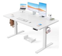 ErGear Bureau Assis Debout avec Moteur Brushless avancé-140 x 80 cm-100 kg de capacité de Charge Bureau Assis Debout Electrique, Fonction silencieuse, Cadre métallique Robuste