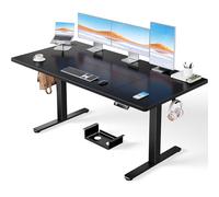 ErGear Bureau Assis Debout avec Moteur Brushless avancé-160 x 80 cm-100 kg de capacité de Charge Bureau Assis Debout Electrique, Fonction silencieuse, Cadre métallique Robuste