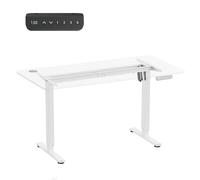 Ergo Office Bureau électrique réglable ER-400 W, blanc, 70 à 112 cm, 80 kg - ens