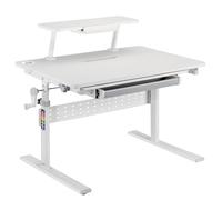 Ergo Office ER-483 Bureau pour Enfants réglable en Hauteur, Gris, Max 40kg, 900x600 mm,