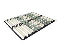 ERGO Sommier à lattes ergonomique avec plots supports articulés 140X200 cm | Soutien ciblé des lombaires et des épaules, couchage indépendant, cadre en acier et adapté à tous types de matelas.