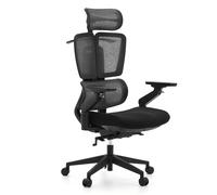 Ergo U2 Flex3 tissu/tissu maille - Siège de bureau de qualité professionnelle Noir
