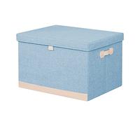 Ergocar Boîtes de rangement, Empilable Boîte de Rangement Tissu avec Couvercle et Poignée, Pliables Conteneurs Organisateurs, pour Étagère, Armoire, Vêtemente, Jouet