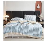 Ergocar Couverture, Épais et Chaud Plaid Fausse Fourrure de Lapin, Couverture de Décoration Intérieure, Plaid Double Face Doux pour Domicile, Les Voyages et Le Camping en Plein Air
