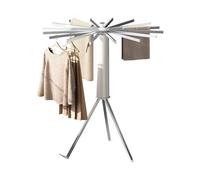 Ergocar Étendoir à vêtements Pliable, Séchoir à Rayons en éventail, Etendoir à Linge sur Pied Support Trépied, Pliables Orte-vêtements Suspendu, pour Intérieur et Extérieur