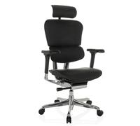 ERGOHUMAN GEN2 | Cuir - Siège de direction de luxe Noir