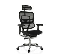 ERGOHUMAN GEN2 | Tissu maille/ Tissu - Siège de direction de luxe Noir