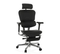 ERGOHUMAN PLUS LEGPRO GEN2 | Cuir - Siège de direction de luxe Noir