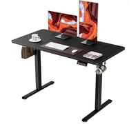 ERGOMAKER Bureau Assis Debout Électrique Ergonomique 120 x 60 cm,Noir | Bureau Gaming en Hauteur Motorisé,Panneau Intelligent avec 2 Mémoires Moteur Silencieux,Plateau en 3 Parties pour la Maison