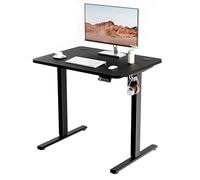 ERGOMAKER Bureau Assis Debout Électrique Ergonomique 80 x 60 cm,Blanc | Bureau Gaming en Hauteur Motorisé,Panneau Intelligent avec 2 Mémoires Moteur Silencieux,Plateau en 2 Parties pour la Maison