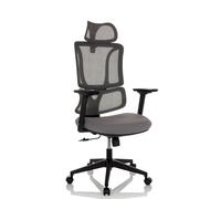 ERGOMY | Tissu / Maille | Structure : Noir - Siège de bureau à domicile Gris
