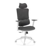 ERGOMY WF | Tissu | Structure : Blanc - Siège de bureau à domicile Gris