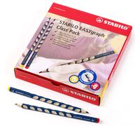 Stabilo Crayon graphite ergonomique EASYgraph - Classpack de 48-8 x gaucher et 40 x droitier - pétrole - HB