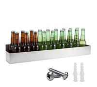 Ergonomic Single Speed, Rail Stainless Steel, Heavy-Duty Liquor Organizer | Sturdy Syrup Bottle, Rack Sauce Beer, Can Cruets Drink, Water Cocktail Food, for Kitchen Living, Room Restaurant Coffee