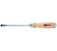 ERGOTORQUE WOODmax Destornillador con mango de madera, ranurado, 8x150mm