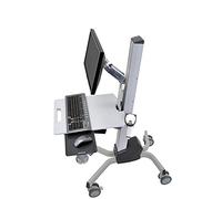 Ergotron - Chariot Informatique pour Ordinateur Portable Neo-Flex®, Station de Travail Bureau Mobile Debout - Moniteur, Gris (24-206-214)