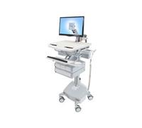 Ergotron Chariot pour écran LCD/clavier/souris/unité centrale/ordinateur portable/scanner de codes à barres (architecture ouverte)