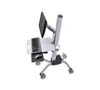 Ergotron Neo-Flex LCD Cart - Chariot pour écran LCD / clavier / souris / lecteur de codes à barres / unité centrale - plastique, aluminium, acier - bicolore gris - Taille d'écran : Jusqu'à 22 pouces