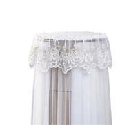 ERHTGUO Couverture de climatiseur en Dentelle Style Rustique, Anti-poussière Verticale for Armoire climatisation, décorative Universelle(Pearl,[Height 180cm])