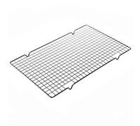 ERHTGUO Grille de Refroidissement en Acier Inoxydable métallique à gâteaux Aliments au Four Cuisine Cuisson Pizza Pain Barbecue Support Étagère | 2pcs Black L