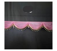 ERHTGUO Rideau de Toile Fond décor Panneau cantonnière fête d'événement | Panneau décor toile de fond rideau scène mariage fond décoration voile tissu vague rideau gland