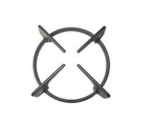 eRicambi, Foster Grille en fonte ronde 1 feu pour table de cuisson, diamètre 200 mm, hauteur 50 mm, avec embouts en caoutchouc, G1301, 9601636, couleur noir satiné