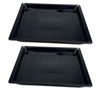 eRicambi® Lot de 2 plaques de four compatibles avec Bosch Siemens Neff HEZ632070 HZ632070 Z12CB10A0 - Plaques émaillées 455 x 375 mm Hauteur 40 mm
