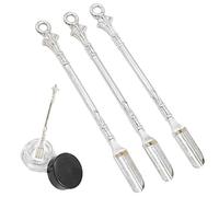 Ericetion 3 cuillères à Priser - Mini pendentifs en Forme de Pelle à Poudre pour Les Bouteilles de Priser, Les Accessoires pour Fumeurs et la Cuisine, 80 mm