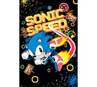 Grupo Erik - Poster Sonic Speed - Deco Maison, Decoration Murale, Affiche Décorative