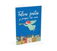 Erik editores carte felicitacion felices fêtes Angel - tf0356 - version espagnole
