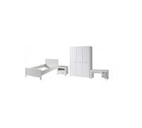 ERIK Lit simple +Table de Chevet +Armoire 3 portes + Bureau